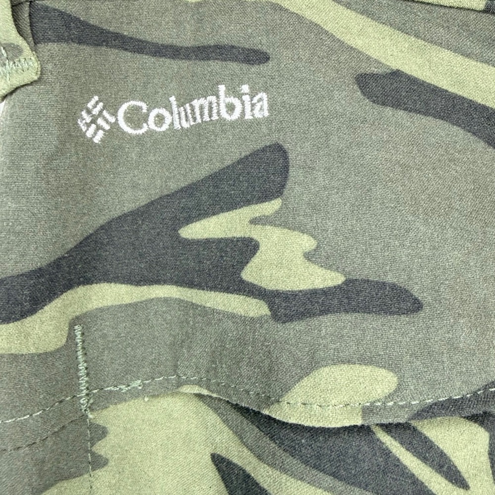 Columbia Womens Camo Omni-Shield Roll Up Hiking Pants Green Camouflage Size 6 - Picture 9 of 9